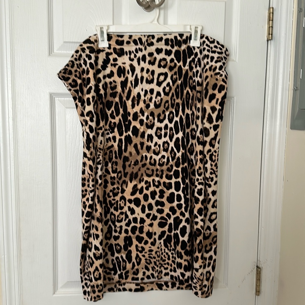 Leopard Print Lane Bryant Pencil Skirt - Size 24